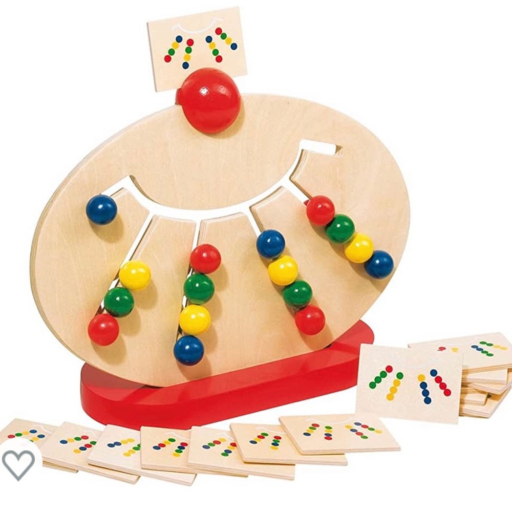 Goki wooden color sorting toy